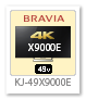 BRAVIA 4K 液晶テレビ「KJ-49X9000E」